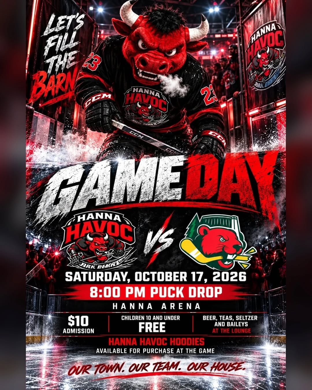 After a loss in a close game with Three Hills last night, the boys are back at it tonight in hopes of starting a new win streak, starting with the @bassanobeavershc…