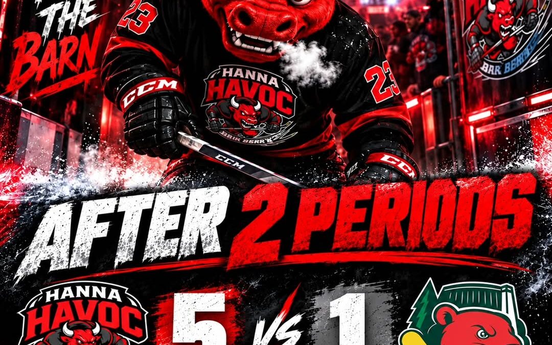 After 2 periods of play.
